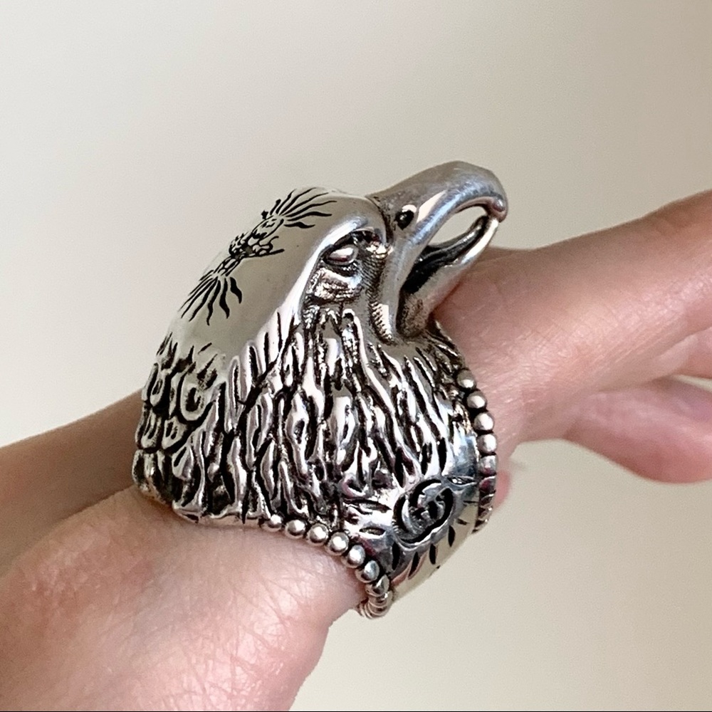 NWOT Gucci large sterling silver ring made in Italy - Picture 11 of 16